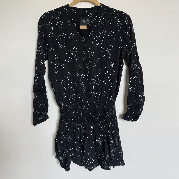 Rails Juliette Black Stars and Moon Dress Size Small - Picture 3 of 7